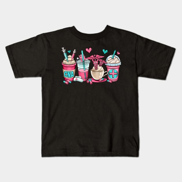 Pharmacy coffee cups Kids T-Shirt by Velvet Love Design 